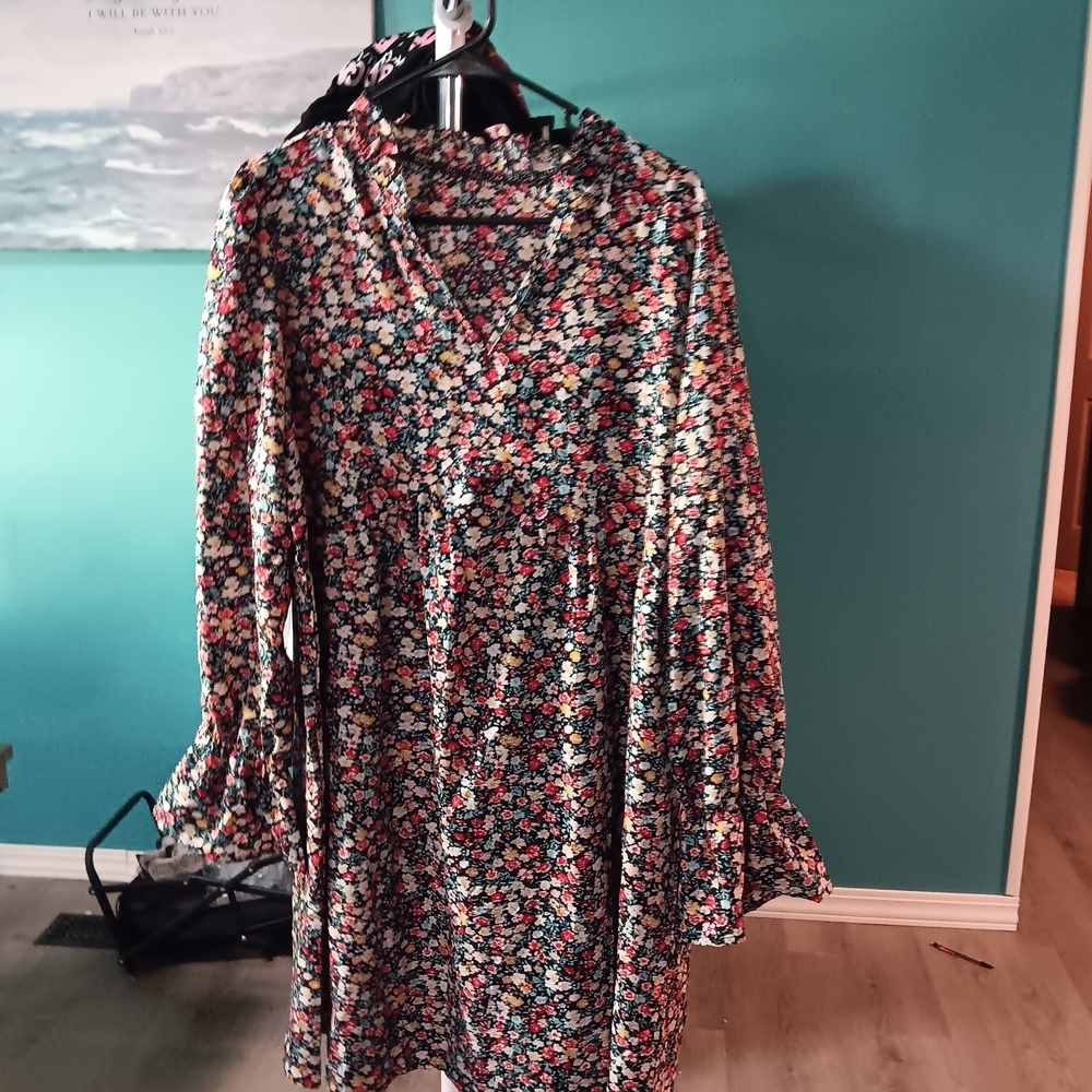 Floral Long Sleeve Dress